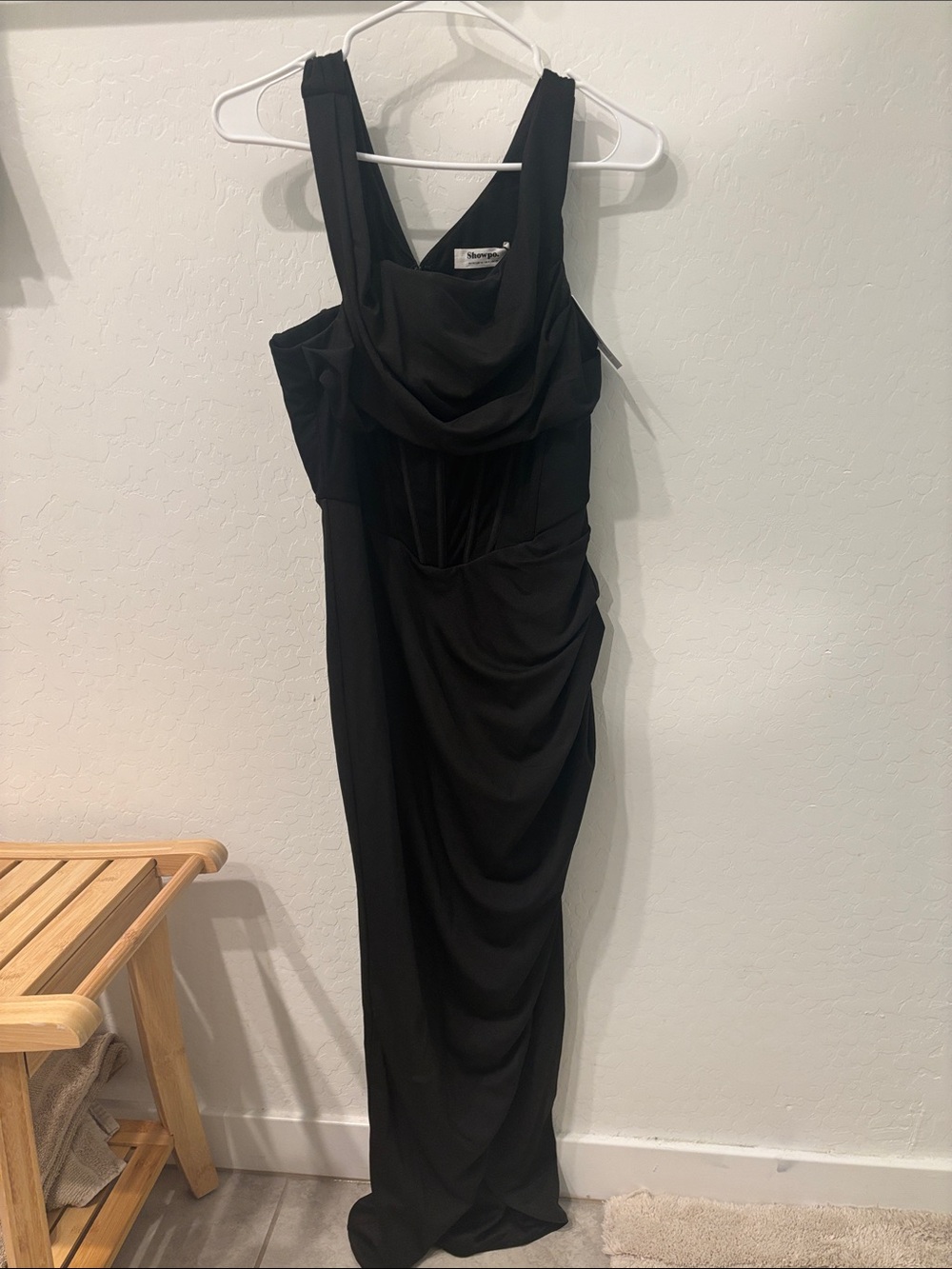 Showpo Black Aidia Midi Dress